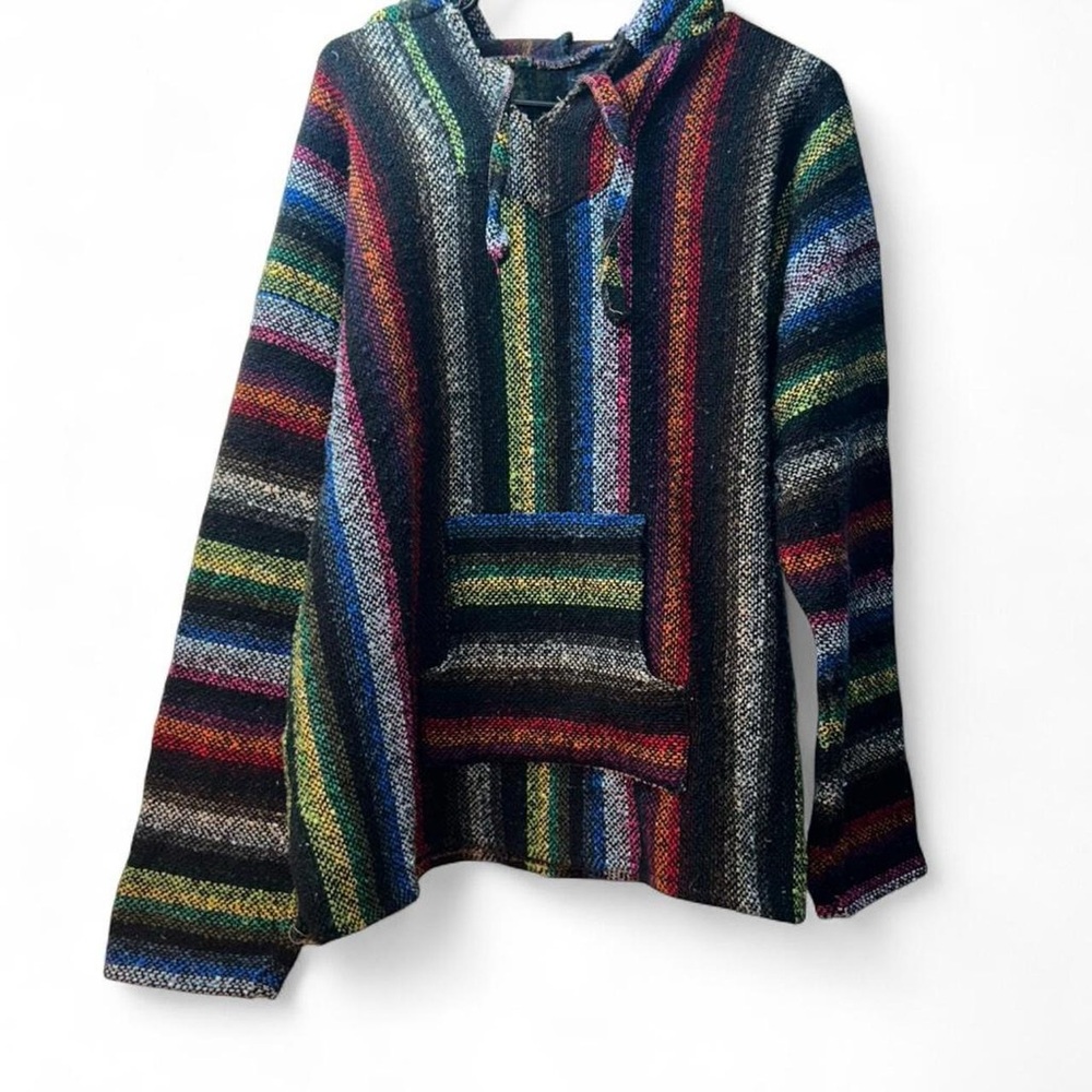 Multicolor Striped Baja Hoodie